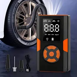 Tire Inflator Portable Air Compressor - 150PSI Air Pump for Car Tires with Tire Pressure Gauge for Car, Motorcycle, Bicycle and More