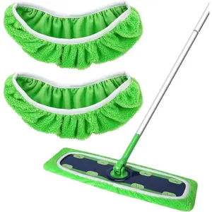 Reusable Microfiber Mop Pads for Swiffer XL Mop - XL Dry Sweeping Cloths & XL Wet Pads Refills - X-Large Heavy Duty Mopping Cloths for Floor Mopping and Sweeping, 2 Pack (Mop is Not Included)