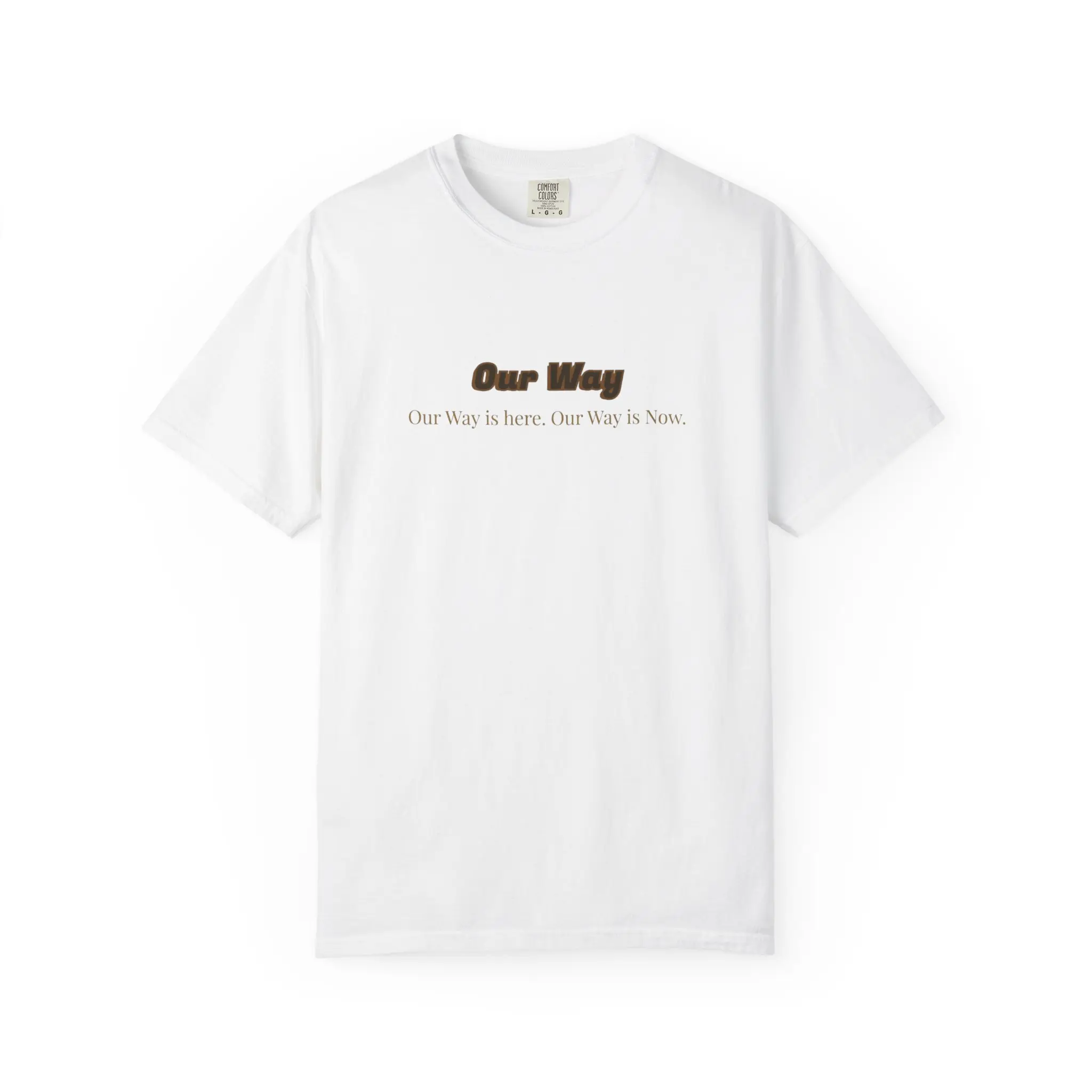 Our Way "Mindset Over Matter" Motivational Back-Print Tee