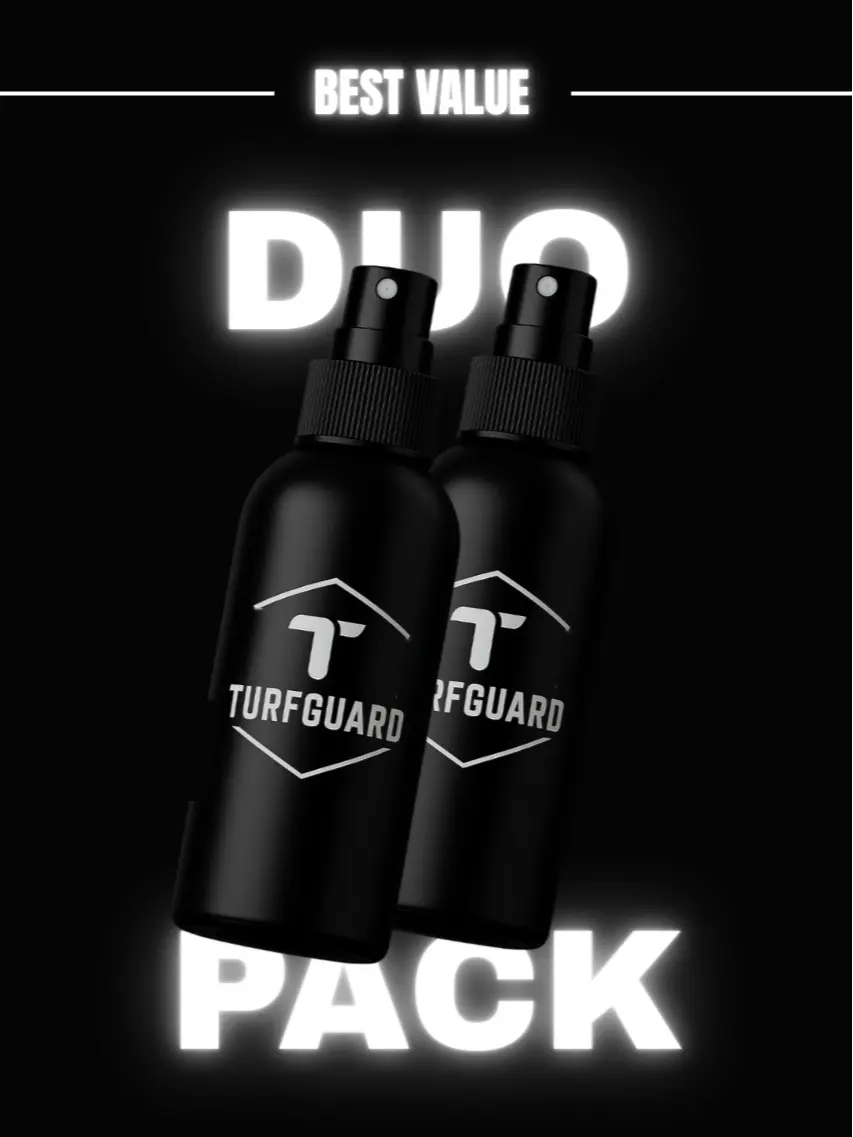 8 oz. TurfGuard Anti-Turf Burn Duo Pack - Reliable Turf Burn Protection for Sports Players - Lasts 180-200 Uses - Essential Before Play Spray