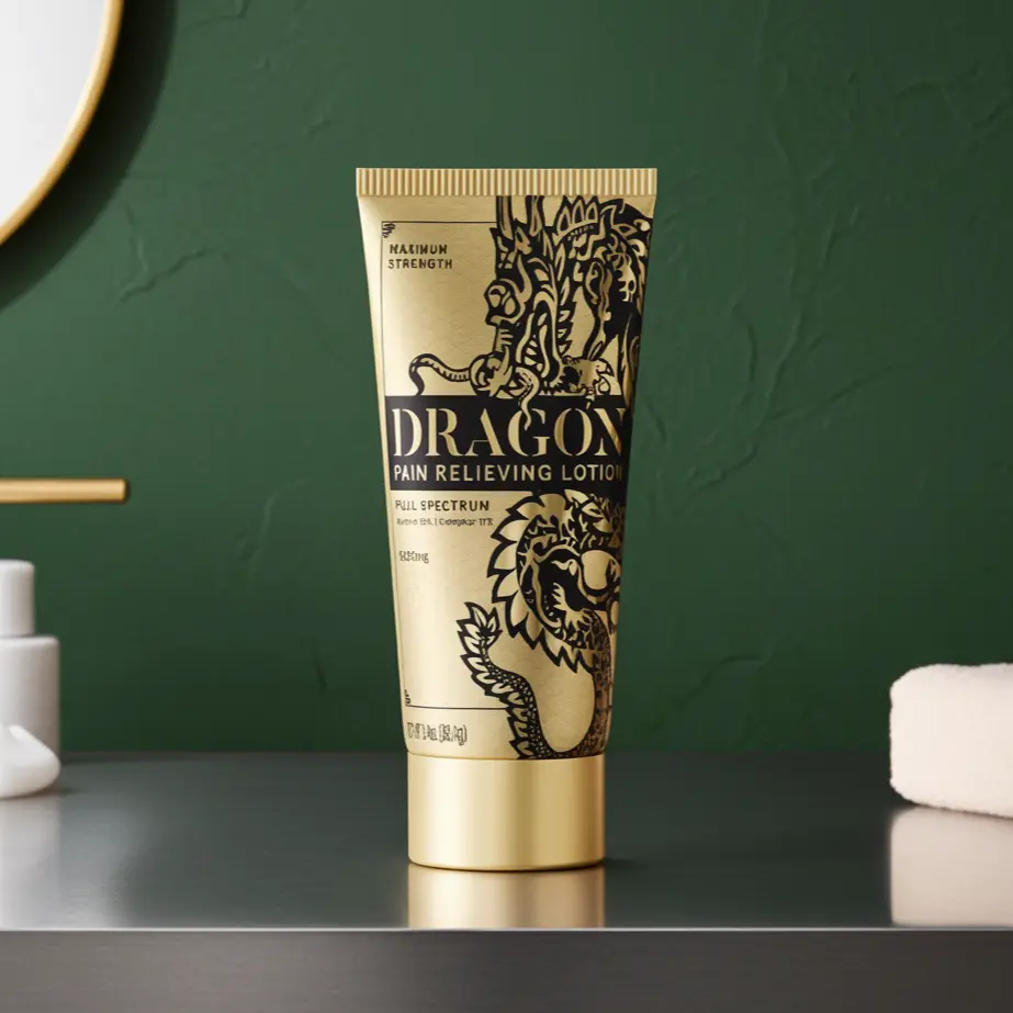 Dragon Joint & Muscle Relief Lotions & Balms Gold Max Full Spectrum Deep Acting Body Lotion & Balm for Muscle Joint Recovery Daily Discomforts Fast Acting Cooling Fitness Therapy Soothing Therapeutic Wellness Treatment