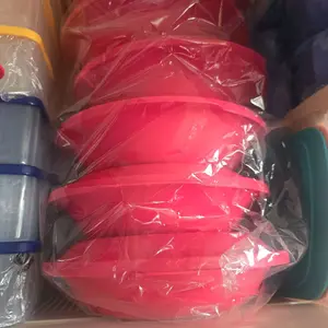 Tupperware Aloha Bowls Coral Color Versatile Storage for Cereal Snacks Cold Food Double Bowl Option