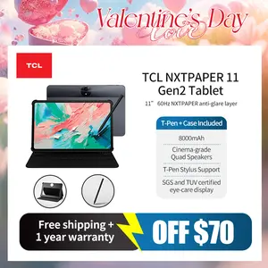 Ares TCL NXTPAPER 11 Gen 2 Android Tablet | 11" Drawing Pad + Digital Notebook w/ Stylus & Flip Case, NXTPAPER 4.0 Display, Android 15, AI Tools, 6+64GB / 8+128GB, 8000mAh Battery (Gray)