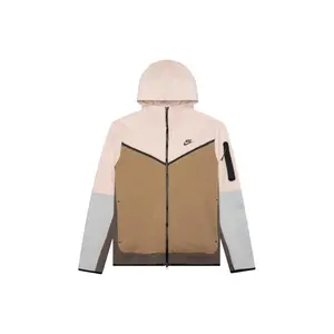 Nike Sportswear Tech Fleece Full-Zip Hoodie Pink/Driftwood (men) by StockX
