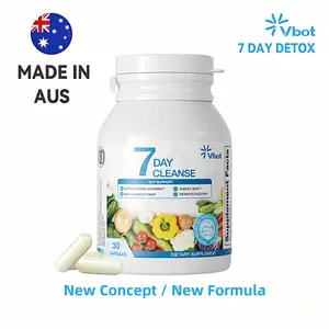 Vbot-Cleanse | Purify | Detox - Pure Herbal Extracts - Senna Leaf Extract | Aloe Vera Leaf | Psyllium Husk Powder - Potent 7-Day Whole Body Internal Cleansing Formula | Mild and Non-Irritating | Promotes Healthy Excretion | Detoxification