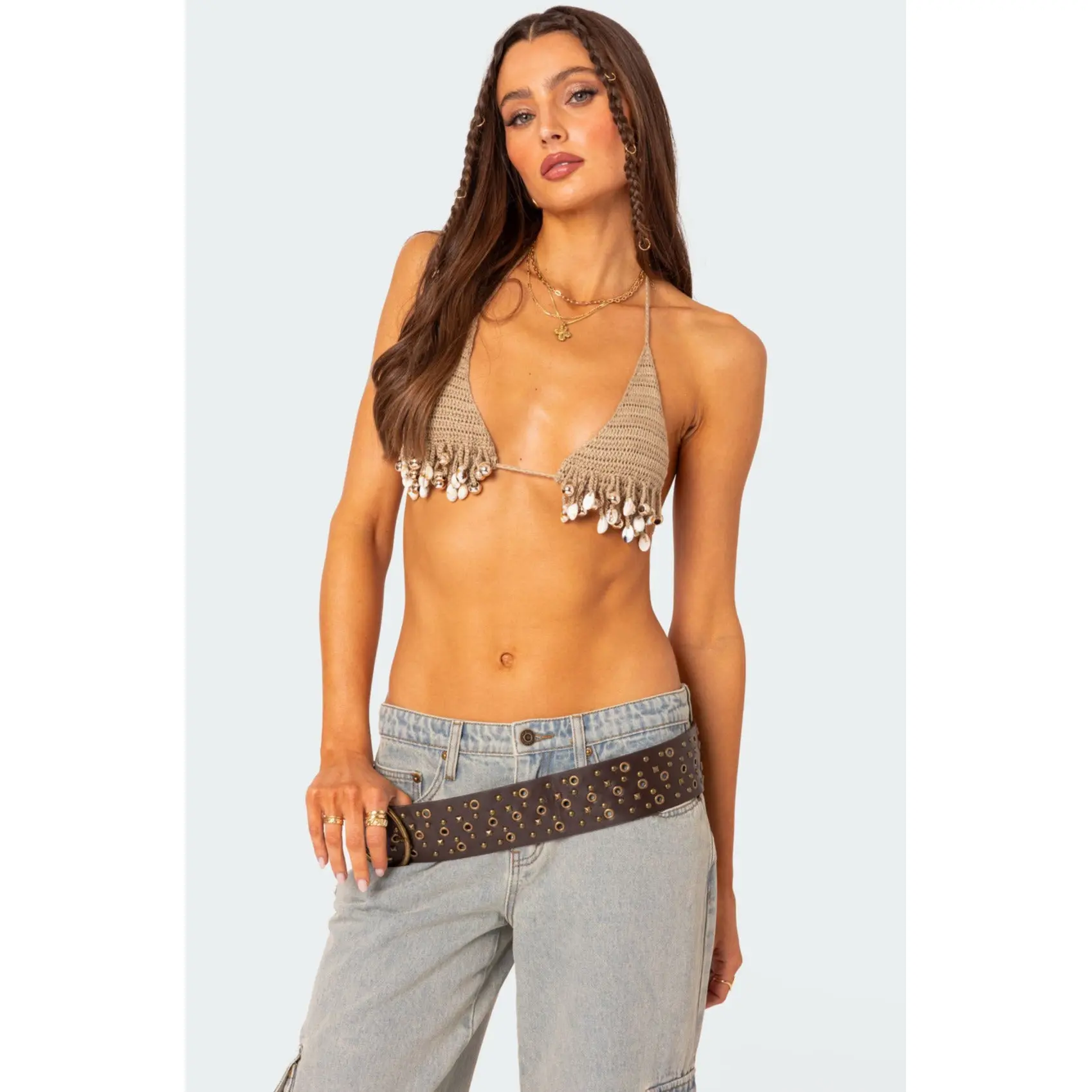 Aruba Beaded Crochet Bra Top