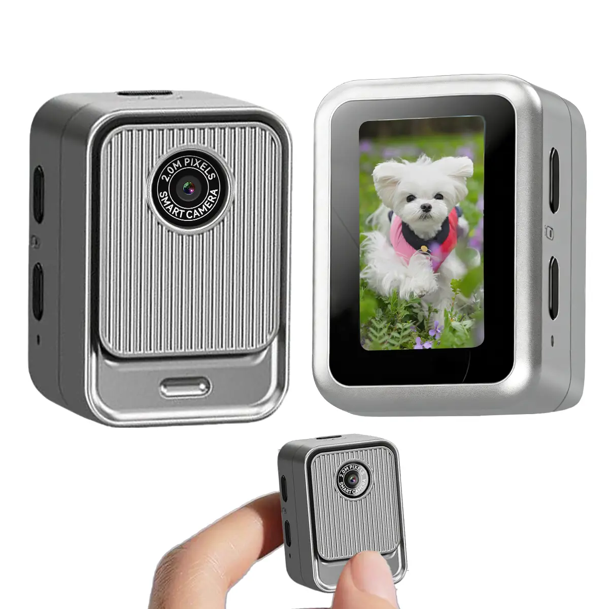 Mini Wearable Recording Camera, 640P HD Video Recording Camera, 0.96" IPS Display, Portable Compact Design, Ideal for On-the-Go Use [No Charge Cable Included]