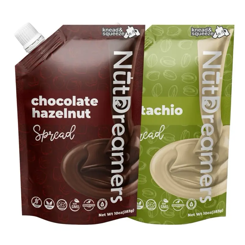 Nut Dreamers Duo - Chocolate Hazelnut & Pistachio Spreads - Vegan, Keto-Friendly, Gluten-Free, Palm Oil-Free - Natural, Peanut nut snack