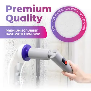 SYNOSHI Pro 2-in-1 Electric Spin Scrubber Waterproof Adjustable Angles 0°-72° Long Battery Life 3hrs Fast USB-C Charging for Home Bathroom Kitchen Toilet Cleaning Lightweight Easy to Use Patented Design Certified Cleaning System