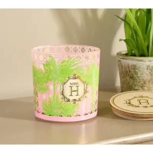Mrs. H by Dee Hilfiger 22oz Bamboo Palm Candle with Wooden Lid