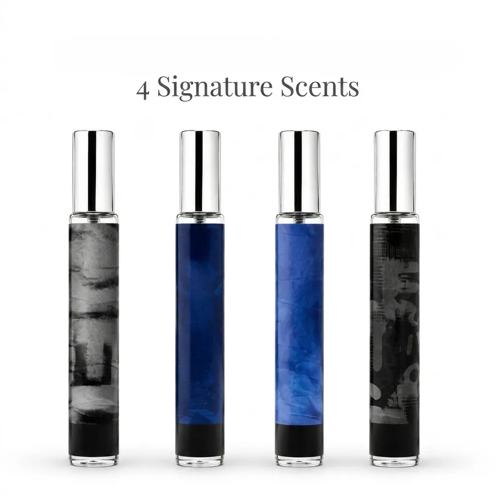 4Pcs  Fragrance Set | Portable 20ml Travel Size Perfume Spray for Women & Men | Long Lasting Fine Scents Gift Pack
