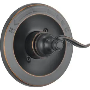 14 Series Single-Function Valve Trim Kit, Oil Rubbed Bronze Handle Set for Shower Faucet System, Oil Rubbed Bronze BT14096-OB (Valve Not Included)