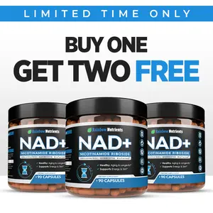 (3-pack) 13,510mg NAD+ Supplement- Nicotinamide Riboside, Resveratrol, Quercetin & BioPerine (High Absorption)- Liposomal NAD Booster for Anti-Aging, Cellular Energy, Skin- For Women & Men- 270 V Capsules