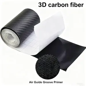 RAVOONY Carbon Fiber Pattern 3D&6D Vinyl Car Sticker Roll, DIY Waterproof Easy-Install Decal for Door, Body & Interior, 10cm x 300cm, Cars Accessories, Auto Accessories,summerwins