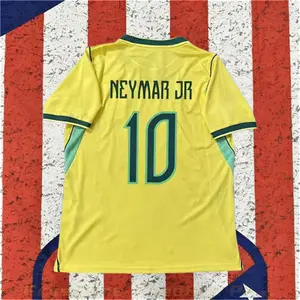 2026 Home New Yellow No.10 Neymar Short sleeve Soccer jersey