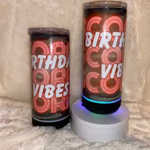 Camouflage Scorpio Birthday Vibes Bluetooth Speaker 4 in 1 can cooler Tumbler