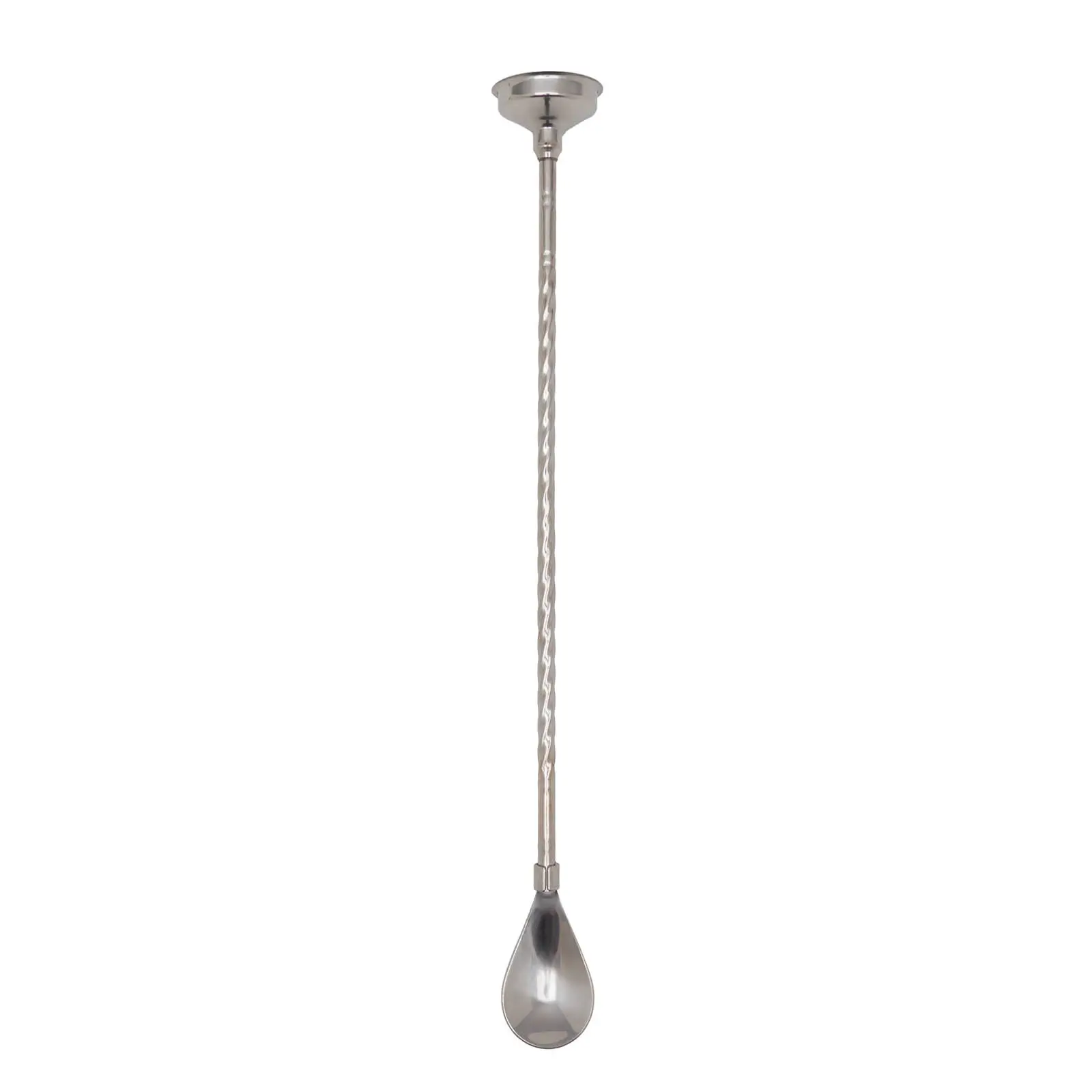 BarConic® Dual-Purpose Stainless Steel Bar Spoon - 12.25 inches Long Handle, Ergonomic Design, Funnel System, Cocktail Mixing Utensil for Bar, Kitchen