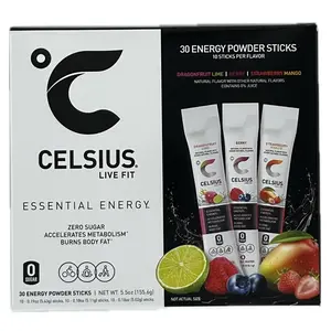 Celsius Energy Powder Sticks - Variety Pack (30 Count)