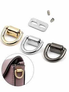 Zinc Alloy D-Ring Buckle, Bag Hardware Accessories, DIY Tool Kit Included, Repair & Replace Strap Connectors, Crossbody & Handbag Hooks