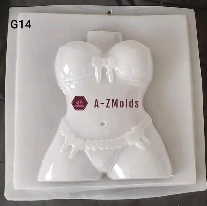 female, women's front mold for chocolate, jello, pudding, gelatine and much more
