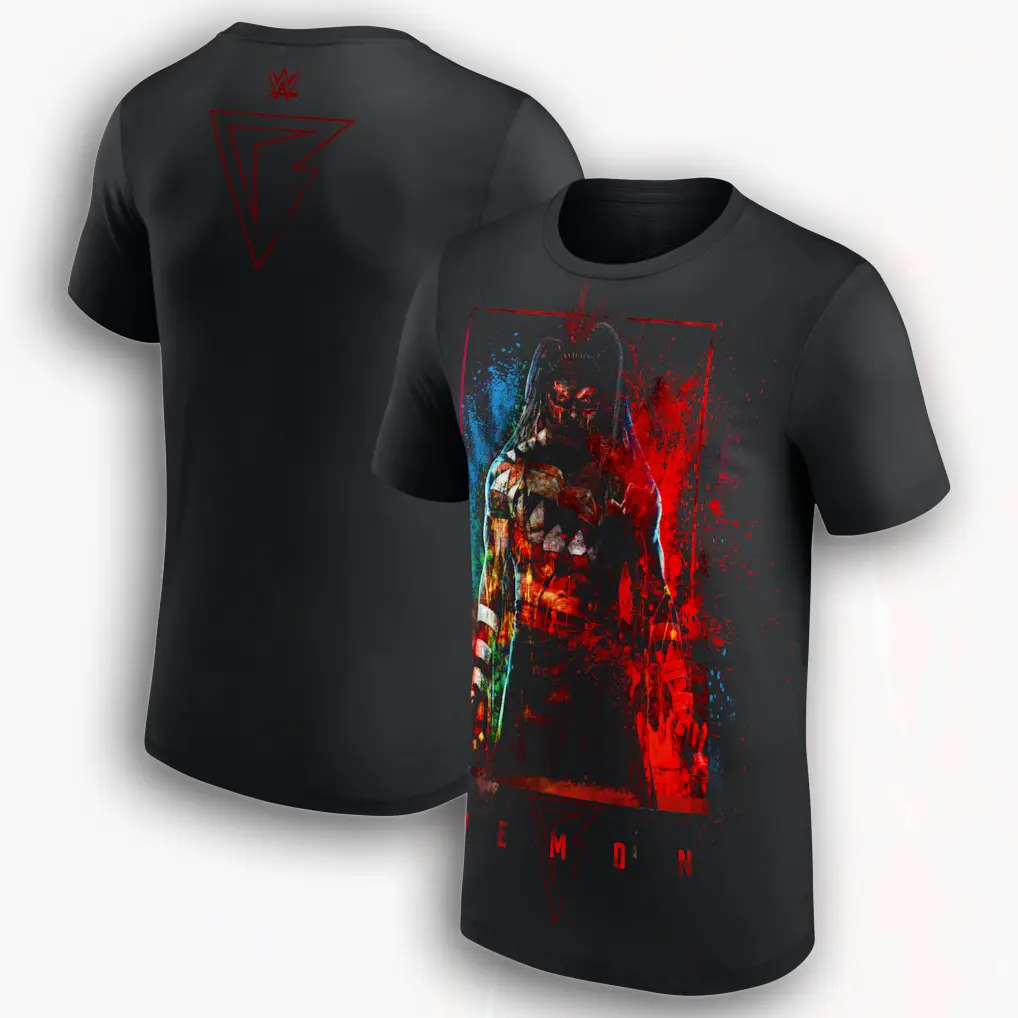 Finn Bálor The Demon Body T-Shirt, Men's Black Wrestling Graphic Tee, Dark Demon Fan Apparel, Retro Unisex Shirt