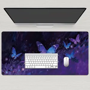 Fairy Sparkler Gaming Mouse Pad - Non-Slip Rubber Base  Stitched Edges for Precise Control   Aesthetic Glowing Forest Design for Desk Setup (8.27x10.24in / 21x26cm)