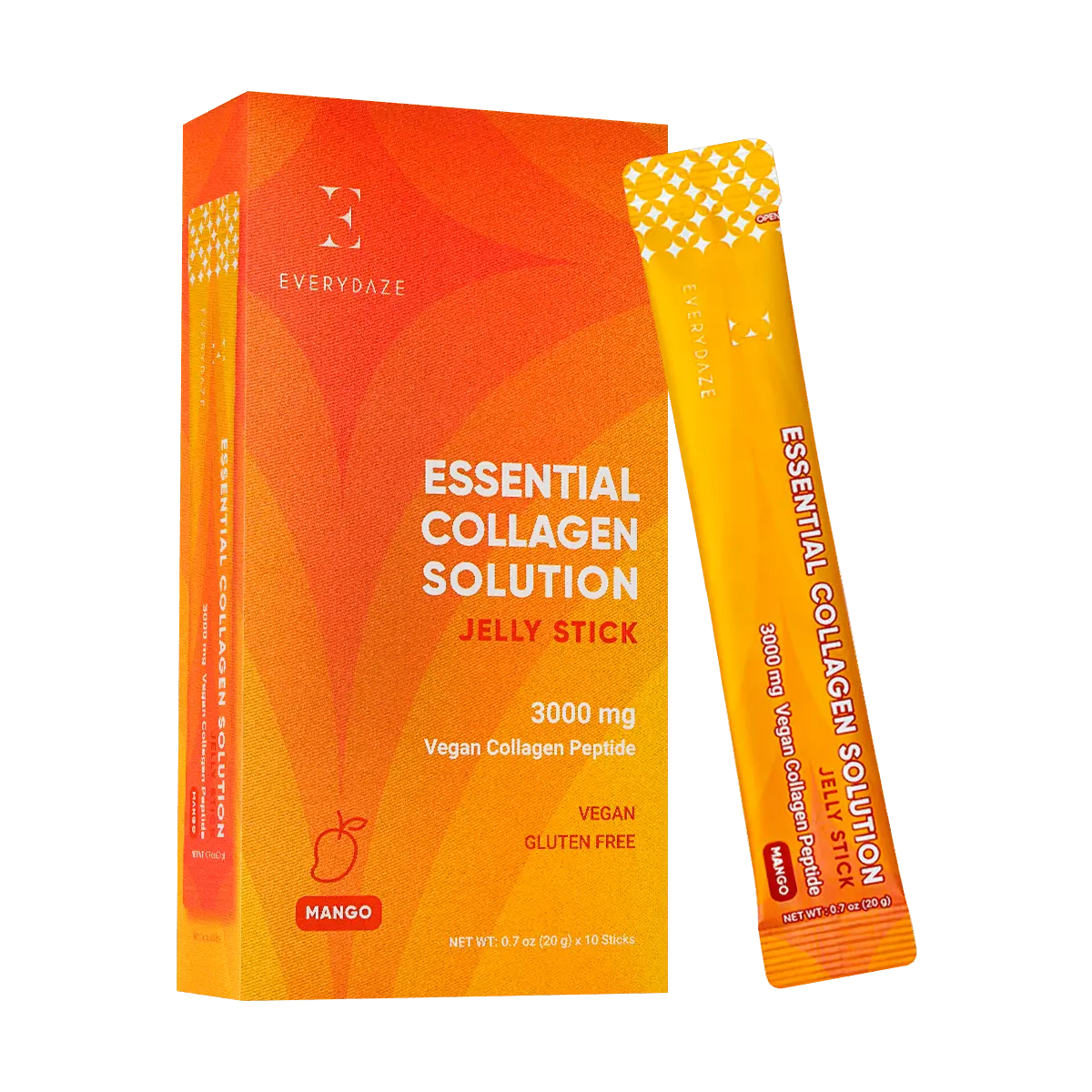 Everydaze Essential Collagen Solution Jelly Stick, Mango Flavor, 10 sticks Healthcare Edible