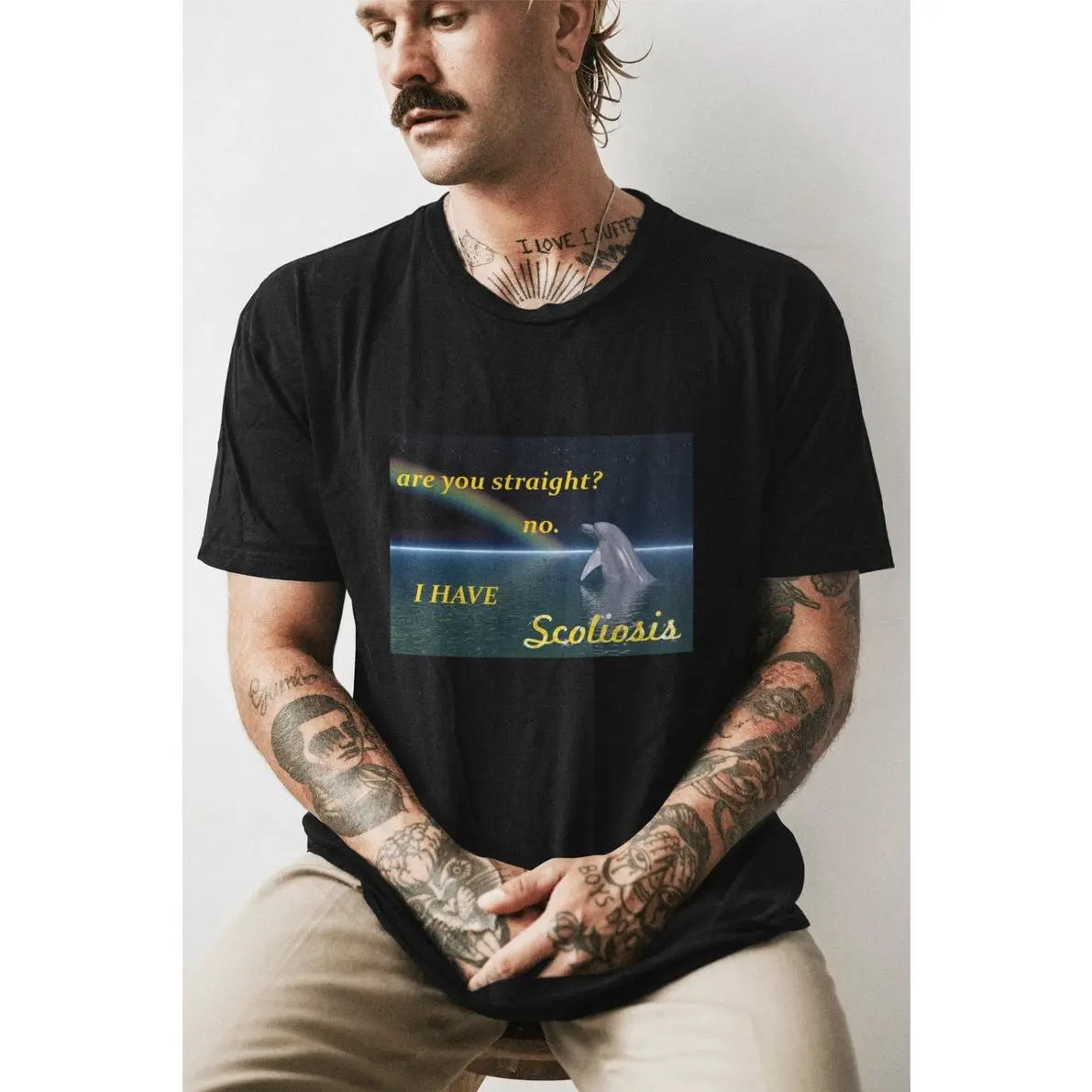 I Have Scoliosis Funny Graphic T-shirt, Offensive Meme T-shirt, Funny T-shirt, Funny Gay T-shirt, Gay T-shirt, Cursed T-shirt, Meme T-shirt