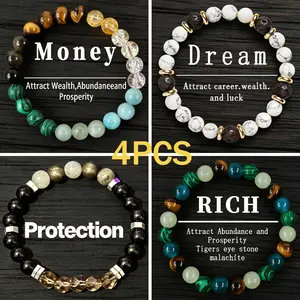 Bohemian Beaded Bracelet for Women and Men, Money Attraction Bracelet, Brings Self-esteem first bracelet, Jewelry for Banquet Party, Encouragement Gift for Her, Adjustable Couple Bracelet for Party & Daily Wear