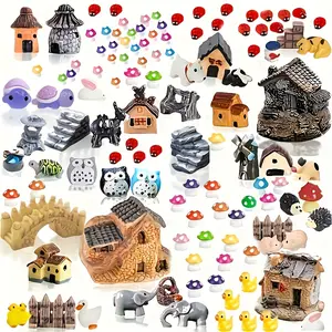 Fairy Tale Garden Accessories Miniature Fairy Tale Garden Accessories For Outdoor Use Fairy Tale Garden Kits With Animals Figurines Landscape Decorations And DIY Kits