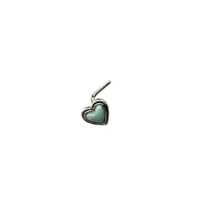 L Backing Nose Heart Piercing 20G - Lightweight Design