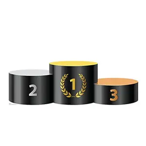 212 MAIN Cardboard Podium Stand-In Wall Decal, 26x76in Advanced Laminated Graphics Print Decoration with Attached Easel, Photo Cutout for Office Spaces