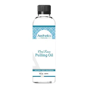 Aesthetics Naturals Oral Rinse Pulling Oil Gentle Whitening Coconut Mint Mouthwash Spearmint
