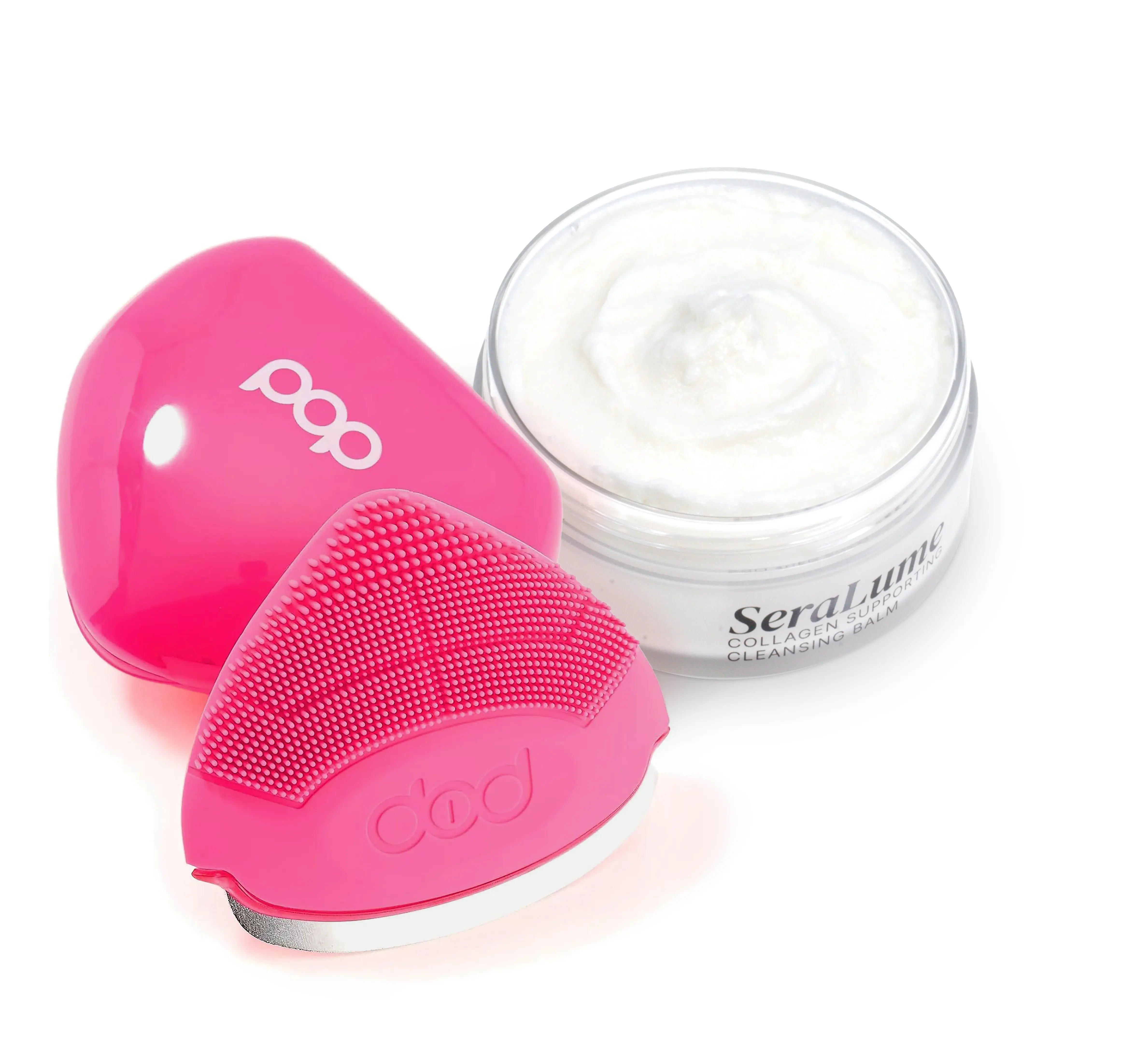 SeraLume™ Cleansing Balm + Pop Sonic Strawberry 3-in-1 Cleaning Tool Bundle