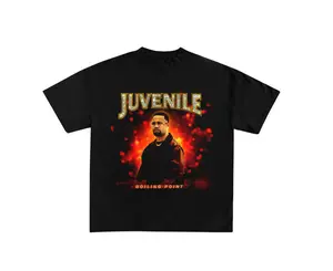 Juvenile Boiling Point Rap Graphic T-Shirt, Hip Hop Vintage Style Music Tee, Men's Tops Streetwear Fans