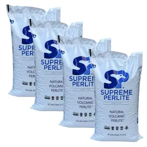 Supreme Perlite 4 Pack Coarse Horticultural Perlite for Potting Soil, 4 Cu Ft