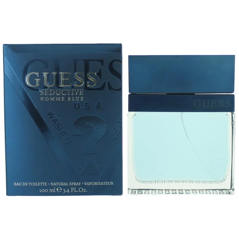 Guess Seductive Homme Blue Eau de Toilette Spray for Men, 3.4oz Daily Wear Fragrance, Fresh, Long-Lasting Fragrances Perfumes (yes-no variant)