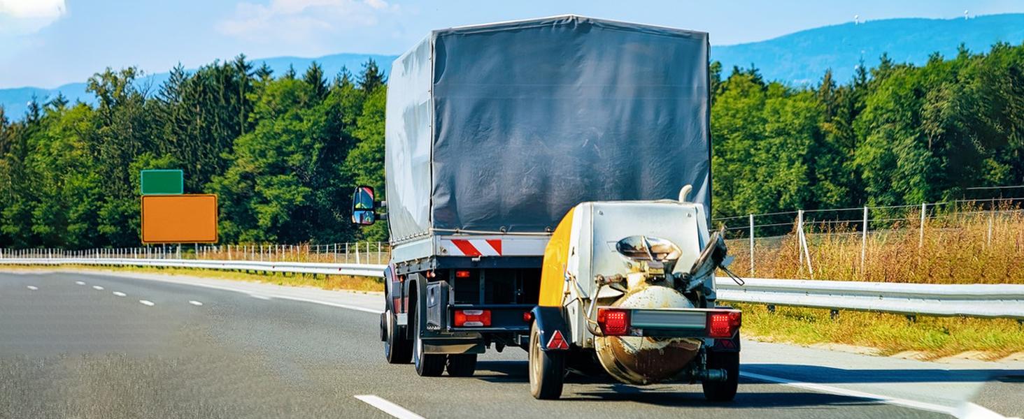 Magnetic Wireless Trailer Lights, Rechargeable LED Trailer Light for Towing Truck, Waterproof Tail Tow Lights Kit for RV Camper Boat Caravan, Portable Turn Signal Brake Running Stop