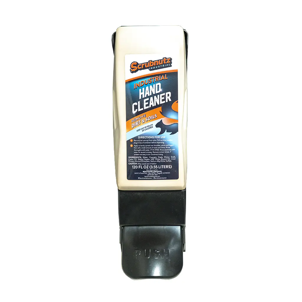 Scrubnutz Industrial Hand Cleanser and Dispenser Combo - Cosmetic-Grade Dry Hand Wash for Industrial Use