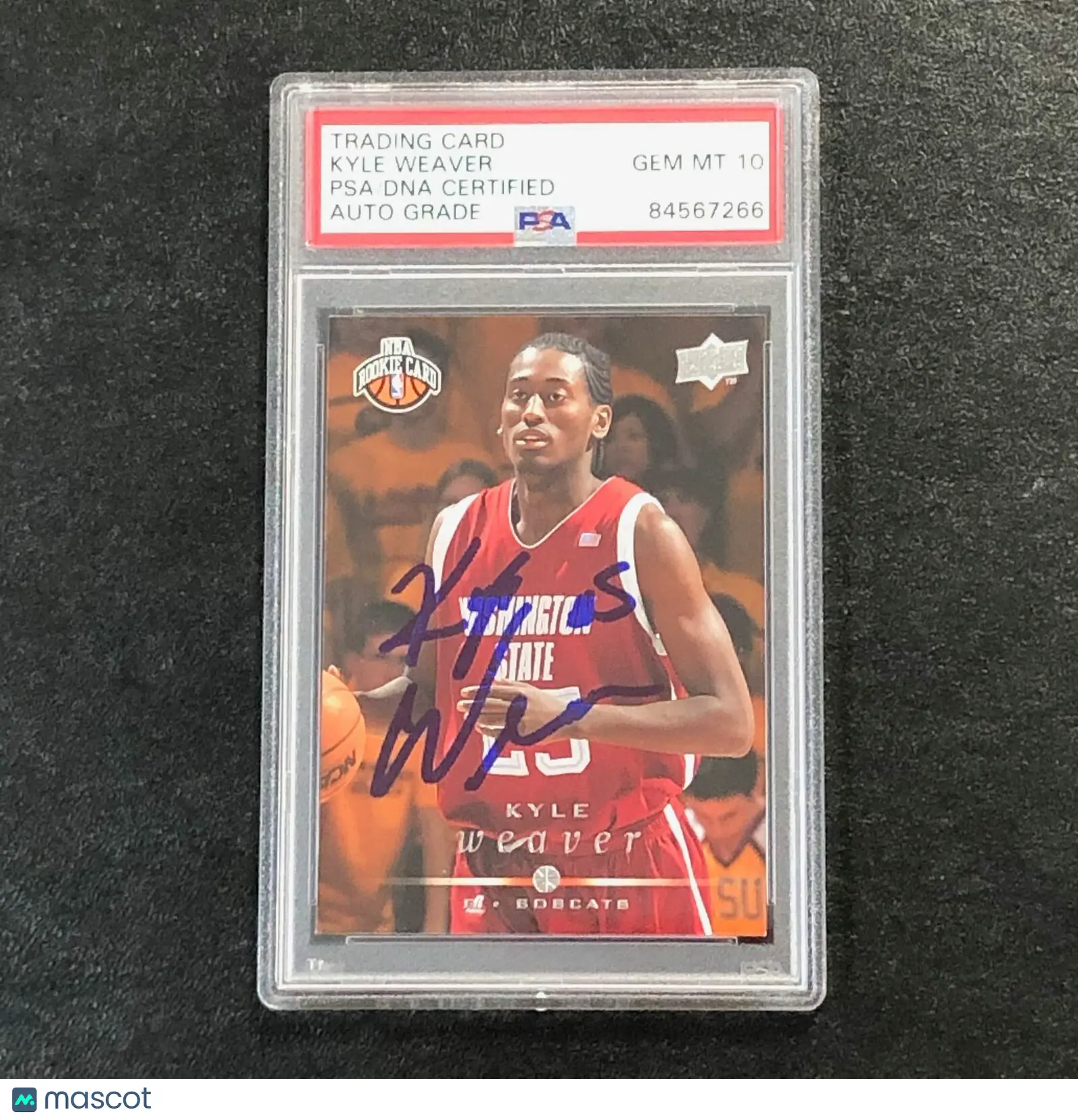 2008-09 Upper Deck NBA #248 Kyle Weaver Signed Card Auto 10 PSA Slabbed Bobcats