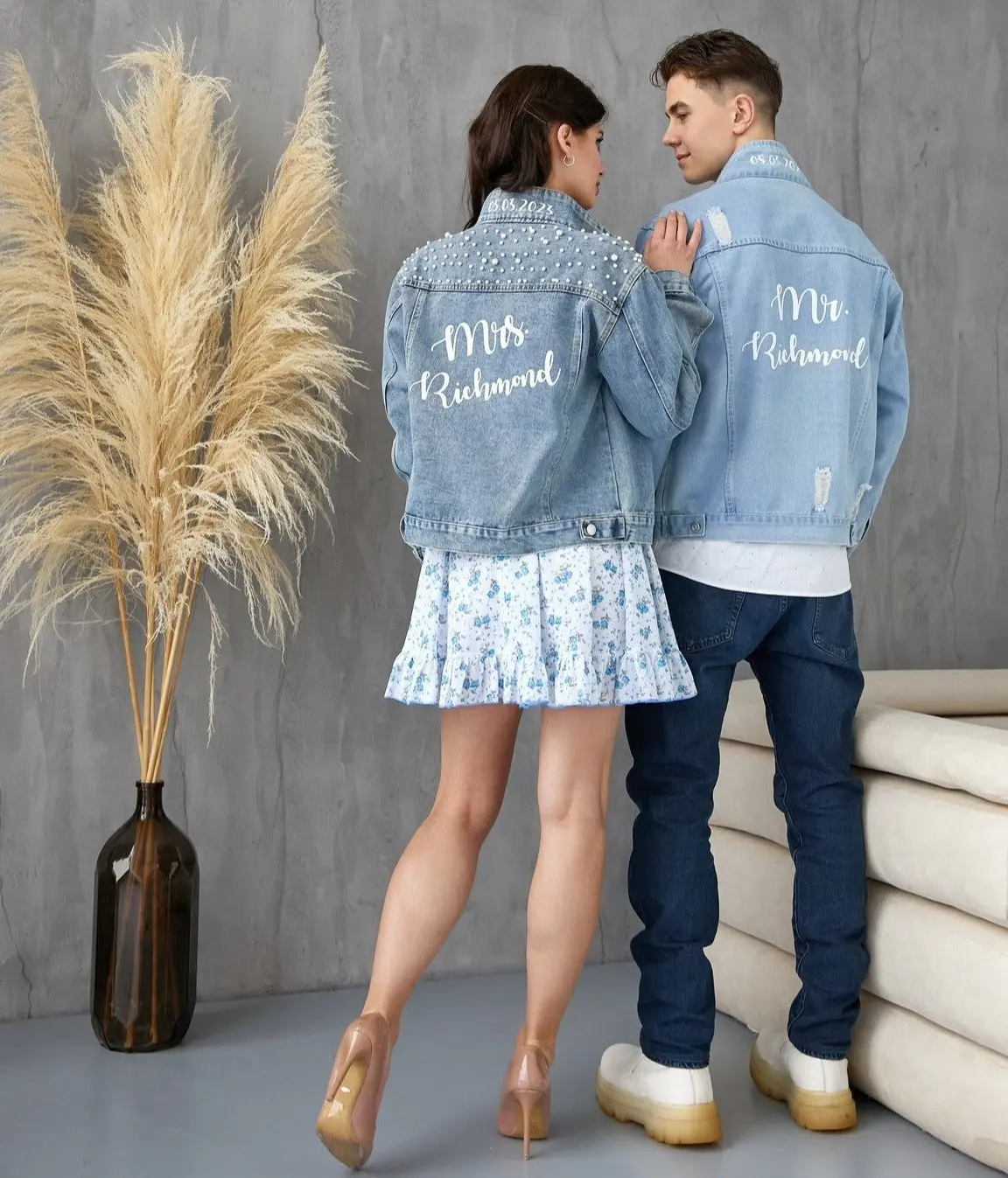 Mr and Mrs Custom Denim Jackets