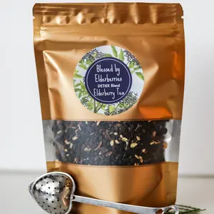 Blessed by Elderberries Detox Blend Elderberry Tea Natural Caffeine-Free Vegan-friendly 1oz or 4oz Bags