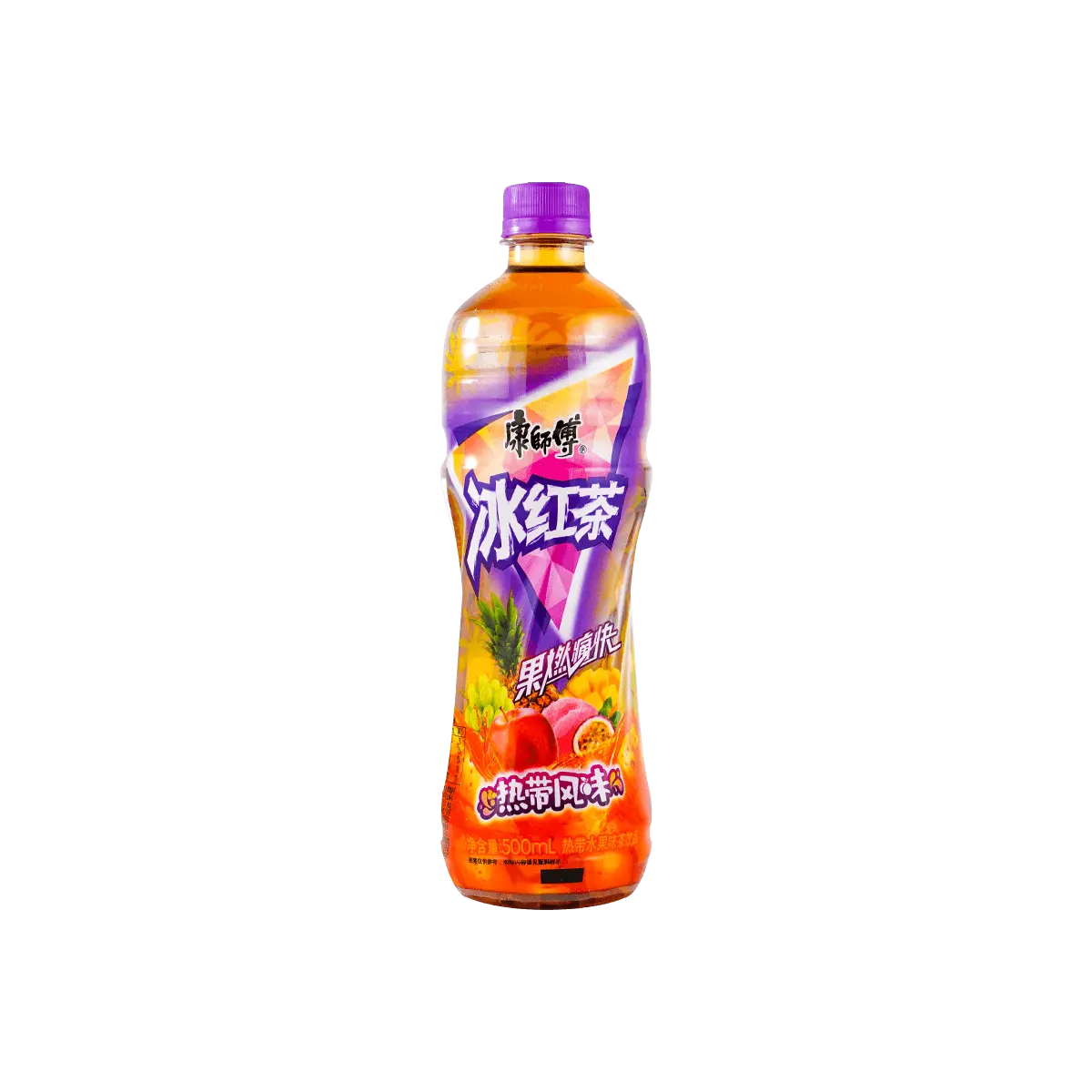 Master Kong Tropical Fruit Flavor Iced Tea Drink - Refreshing 500ml Bottle