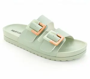 Muk Luks Adjustable Slide Sandals - Isabelle