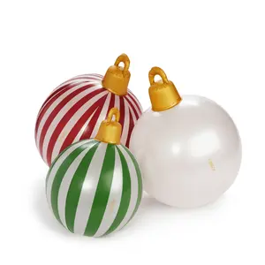 Funboy Giant Inflatable Light-Up Classic Christmas Ornaments 3 Pack Decor Hook Waterproof Float Hand Pool Decoration
