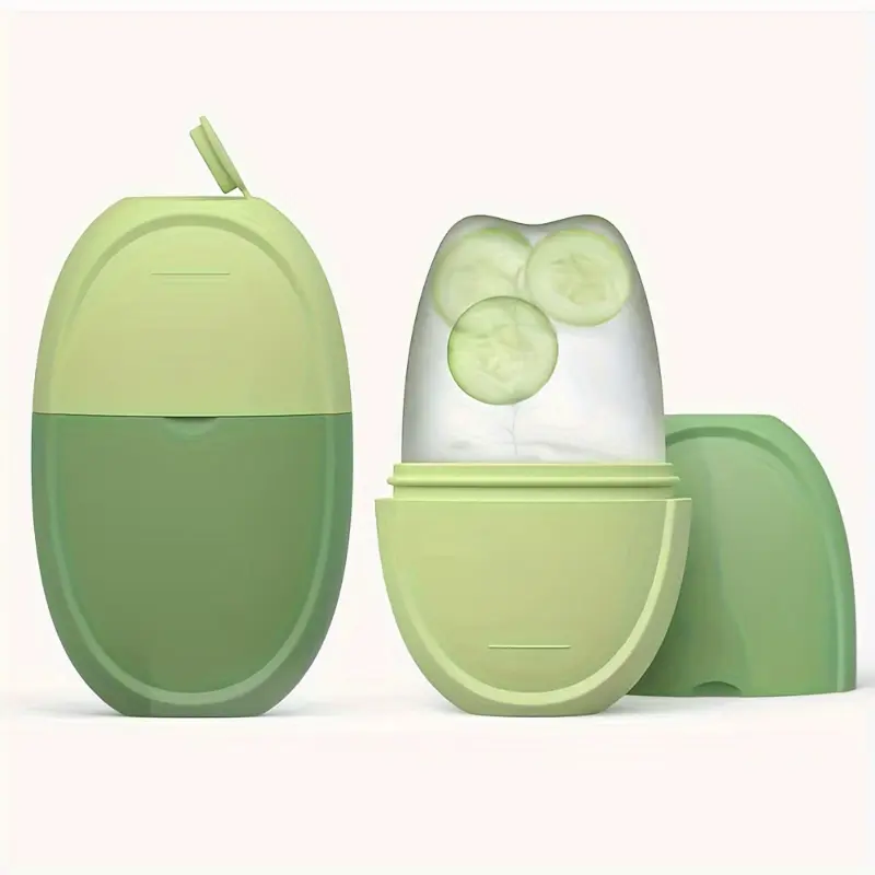Facial Ice Roller with Chill Effect - Cube Shape Skincare Tool, Silicone Mold for Face and Eye, Gua Sha Massage Accessory