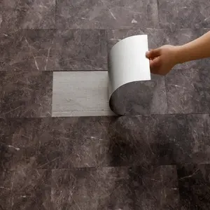 24/32 pieces marble wall and floor tiles, PVC waterproof flooring, self-adhesive tile stickers, pre-coated adhesive layer, peel and stick, easy installation, multi-functitic flooring, suitable for indoor flooring and wall decoration