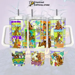 Scooby Doo Mystery Tumbler 20oz-40oz Stainless Steel, Double Wall Insulated, With Handle & Straw – Funny Gift for Scooby Doo Lovers & Fans