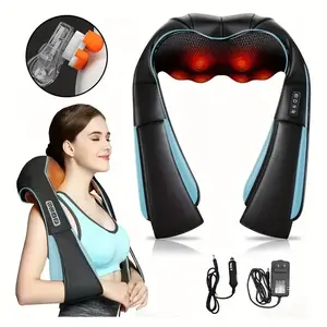 Shiatsu Back and Neck Massager with Heat, Electric 4D Massager Neck and Shoulder Massager, Deep Kneading Massage Pillow for Body Muscle, Use at Home, Office, Car- Best Gifts for Women Men Mom Dad, Valentine's Day Gift, Mother's Day Gift