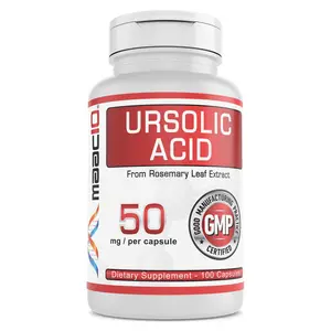 MAAC10 Ursolic Acid 50mg (100mg Rosemary Leaf Extract Standardized to 50% Ursolic Acid) Plant-Based Wellness Support – 100 Capsules